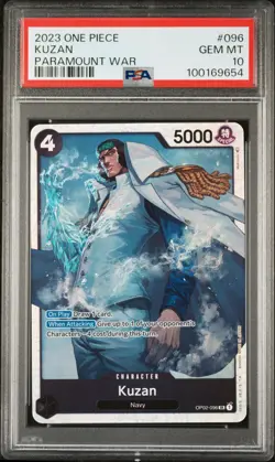 PSA 10 - 2023 ONE PIECE PARAMOUNT WAR 096 KUZAN (English) - Image 1