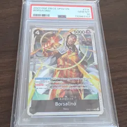 Namco Borsalino OP02-114 Paramount War Super Rare Foil PSA 10 One Piece CCG - Image 4
