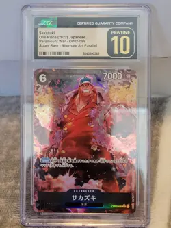 PSA 10 Sakazuki SR OP02-099 PRB-01 [PAR] THE BEST One Piece Japanese - Image 1