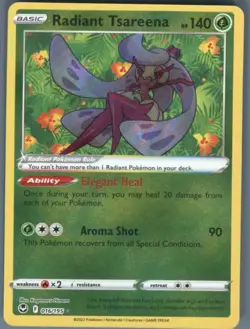 Pokemon Cards - SWSH12: Silver Tempest Radiant Tsareena - Image 1