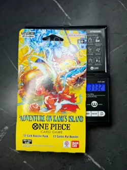 (VERY HEAVY)🔥37.32g One Piece Adventure On Kami’s Island OP15 Sleeved Booster - Image 1