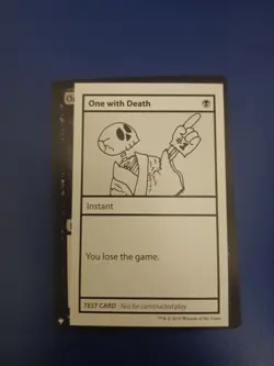 Mtg One with Death Playtest Convention Mystery Booster w/ PW symbol - Image 1