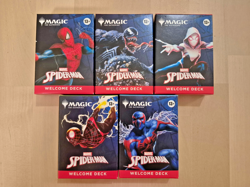 MtG Spiderman Welcome Decks - Set of 5 NEW Sealed - Image 1