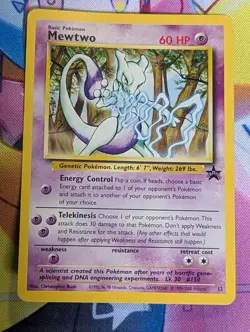 Pokemon Card Mewtwo JR Stamp Rally Promo 2000 LP/MP Japanese - Image 1
