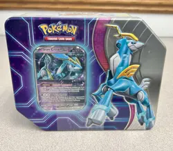 Pokemon TCG Paradox Destinies Iron Crown EX Tin Factory Sealed 5 Packs Cards + - Image 1