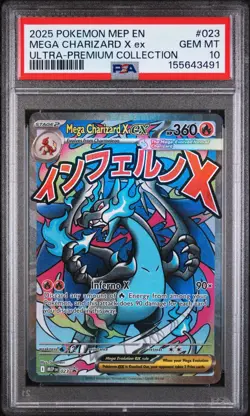 The Pokemon Company Mega Charizard X ex #023 PSA 10 Holo Promo (MEP) EN - Image 1