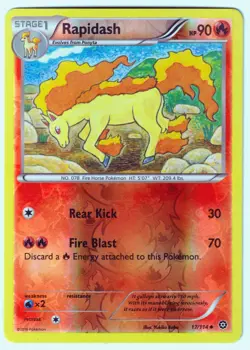 Rapidash Uncommon XY Steam Siege 17/114 NM Reverse Holo Pokemon TCG - Image 1