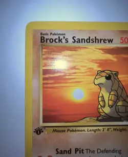 Brock's Sandshrew 072/132 Gym Heroes 1st edition pokemon - Image 3