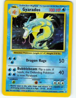 Gyarados - Holo - 6/102 Base Set - Pokemon TCG - 1999 - Image 1