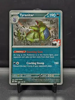 Tyranitar - Prize Pack Series 7 - Journey Together Pokemon Card NM - Image 1