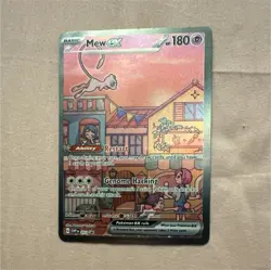 Pokemon TCG Mew ex Promo Full Art Holo SVP Black Star 053 2023 180 HP - Image 1