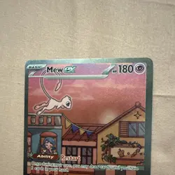Pokemon TCG Mew ex Promo Full Art Holo SVP Black Star 053 2023 180 HP - Image 3