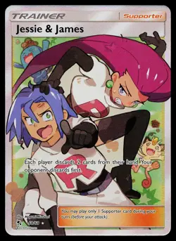 Pokemon Card Hidden Fates Jessie & James 68/68 Rare Ultra - Image 1