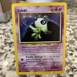 Pokemon Celebi Double Holo Neo Revelation 3/64 LP - Image 1