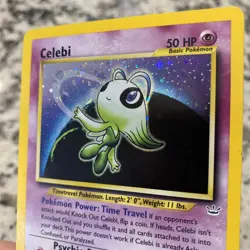Pokemon Celebi Double Holo Neo Revelation 3/64 LP - Image 2