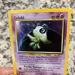 Pokemon Celebi Double Holo Neo Revelation 3/64 LP - Image 3