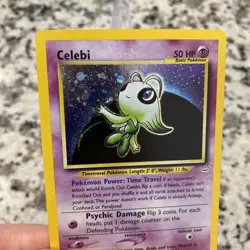 Pokemon Celebi Double Holo Neo Revelation 3/64 LP - Image 4