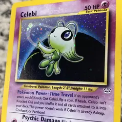 Pokemon Celebi Double Holo Neo Revelation 3/64 LP - Image 5
