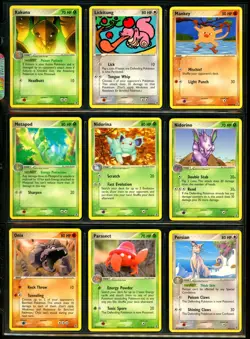 2004 Pokemon EX FIRERED & LEAFGREEN Set NEAR COMPLETE Non Holo Cards RARE NM+ - Image 4