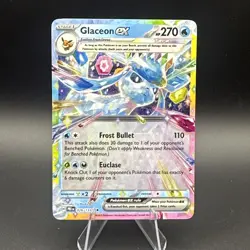 Glaceon ex 026/131 Prismatic Evolutions Holo Pokemon TCG - Image 1