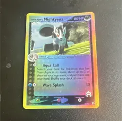 Pokemon TCG Team Aqua's Mightyena EX Team Magma vs Team Aqua Reverse Holo 30/95… - Image 1