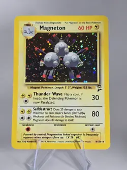 Magneton 009/130 Base Set 2 Holographic Pokemon Card - Image 1