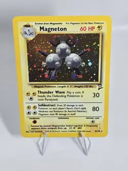 Magneton 009/130 Base Set 2 Holographic Pokemon Card - Image 2