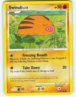 Swinub - 77/100 Stormfront - Pokemon TCG - 2008 - Image 1