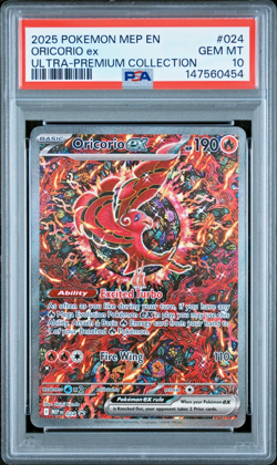 PSA 10!!! 2025 Pokemon MEP EN Black Star Promo Oricorio EX #024 GEM MINT - Image 1