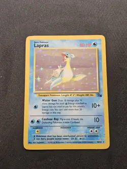 Lapras Fossil Holo 10/62 HP Pokemon TCG - Image 1