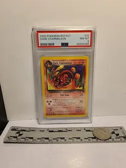2000 Pokemon Rocket Dark Charmeleon #32 PSA 8 - Image 3