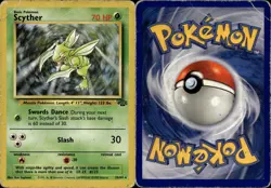 SCYTHER 26/64 RARE JUNGLE POKEMON UNLIMITED HP - Image 1
