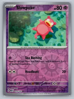 Slowpoke SV: Scarlet & Violet 151 #079/165 Reverse Holo Pokemon Card - Image 1