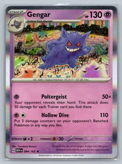 Gengar SV: Scarlet & Violet 151 #094/165 Rare,Holo Pokemon Card - Image 1