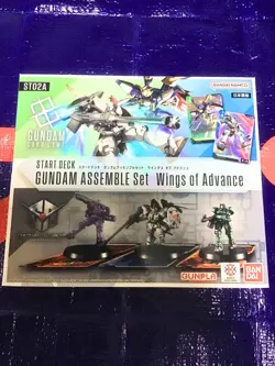 Gundam Card Game Start Deck ST02A Gundam Assemble Set Wings of Advance Japanese - Image 1
