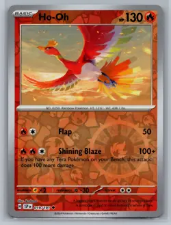Ho-Oh SV08: Surging Sparks #019/191 Uncommon,Reverse Holo Pokemon Card - Image 1