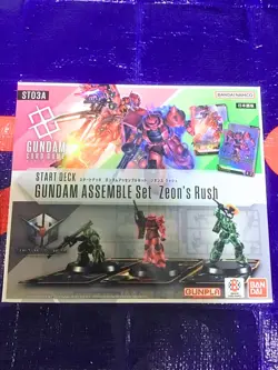 Gundam Card Game Start Deck ST03A Gundam Assemble Set Zeon's Rush Japanese PSL - Image 1
