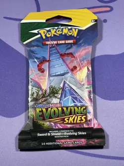 Pokemon TCG Evolving Skies Sealed Sleeved Booster Pack Duraludon Art - Image 1