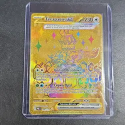 Pokemon Terapagos Ex Hyper Rare Holo Card 180/131 Sv Prismatic Evolutions 230 HP - Image 1
