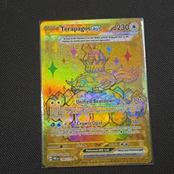 Pokemon Terapagos Ex Hyper Rare Holo Card 180/131 Sv Prismatic Evolutions 230 HP - Image 3