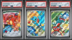 Charmander 038 + Squirtle 039 + Bulbasaur 037 - Pokemon First Partner PSA 10 - Image 1
