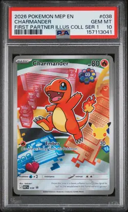 Charmander 038 + Squirtle 039 + Bulbasaur 037 - Pokemon First Partner PSA 10 - Image 3