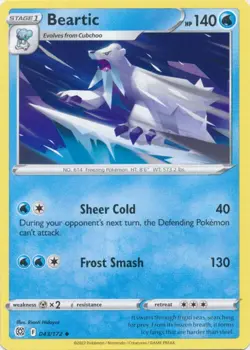 Beartic 043/172 Uncommon Brilliant Stars Pokemon TCG NM - Image 1