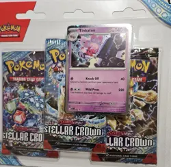 Pokemon TCG: Scarlet & Violet Stellar Crown TINKATON Promo With 3 Booster Packs - Image 2