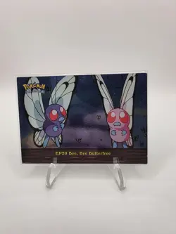 Pokemon Card Topps Blue Logo TV Animation EP20 Bye, Bye Butterfree Holo Foil - Image 1