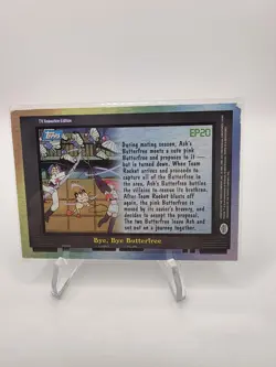 Pokemon Card Topps Blue Logo TV Animation EP20 Bye, Bye Butterfree Holo Foil - Image 2