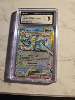 2025 Pokemon Vaporeon Ex Prismatic Evolutions 023/131 Holo Mint 9 - Image 1
