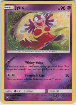 JYNX 38/73 SHINING LEGENDS POKEMON REVERSE HOLO COMMON NM - Image 1