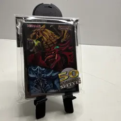 Yu-gi-oh Slifer Obelisk & Ra Card Sleeves 50 Ct NEW Konami 2020 Anime - Image 1
