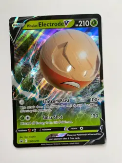 Hisuian Electrode V - JUMBO Sized CARD Black Star Promo SWSH294 -- Pokemon - Image 1